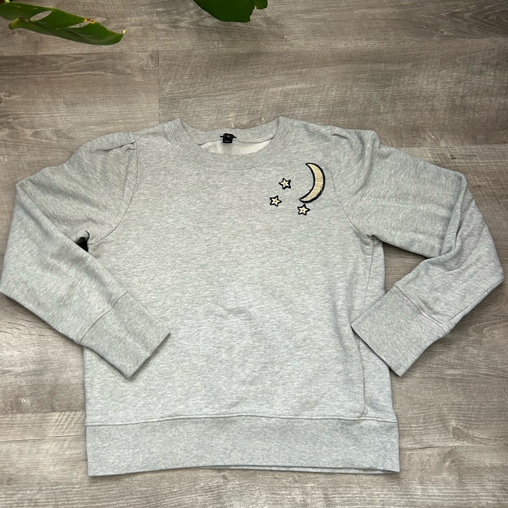 Gray Moon & Stars Sweatshirt | J. Crew